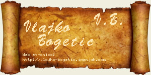 Vlajko Bogetić vizit kartica